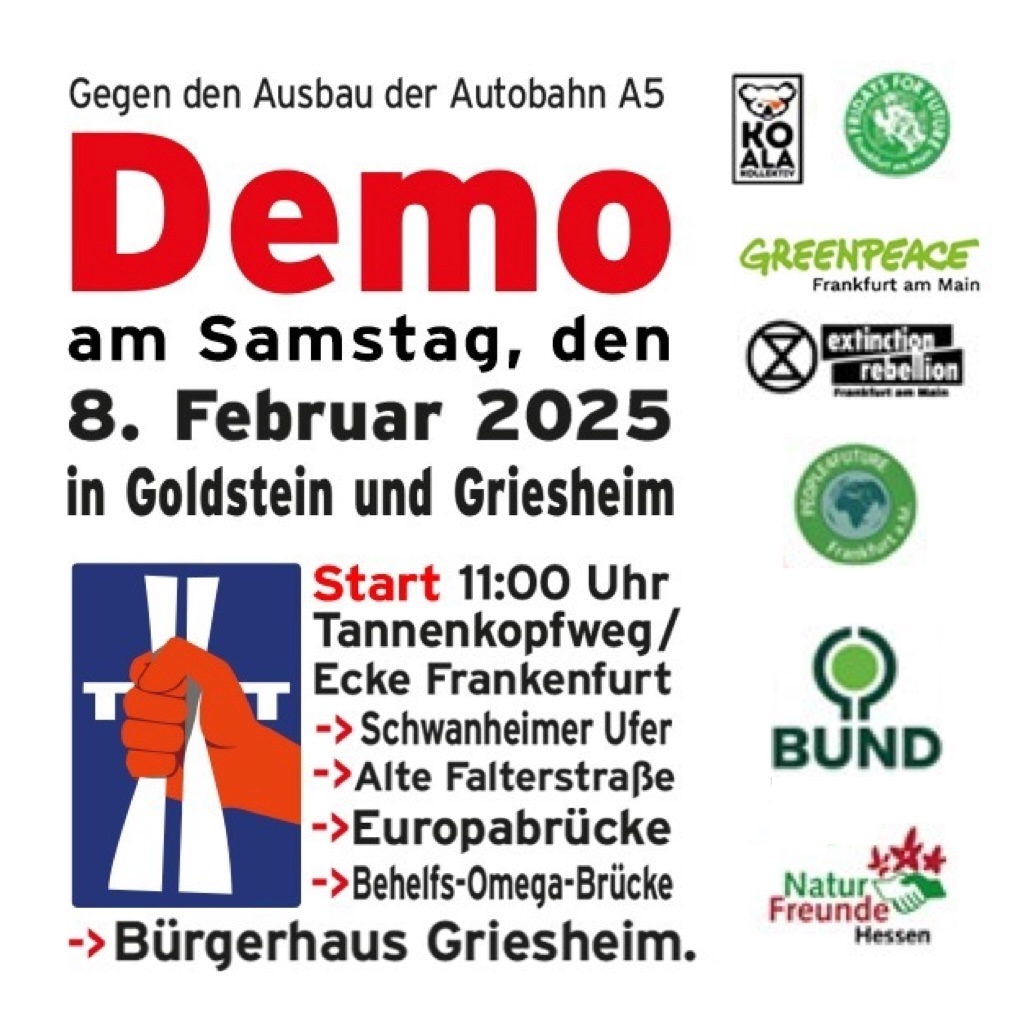 Aufruf zur Demo am 08.02.2025